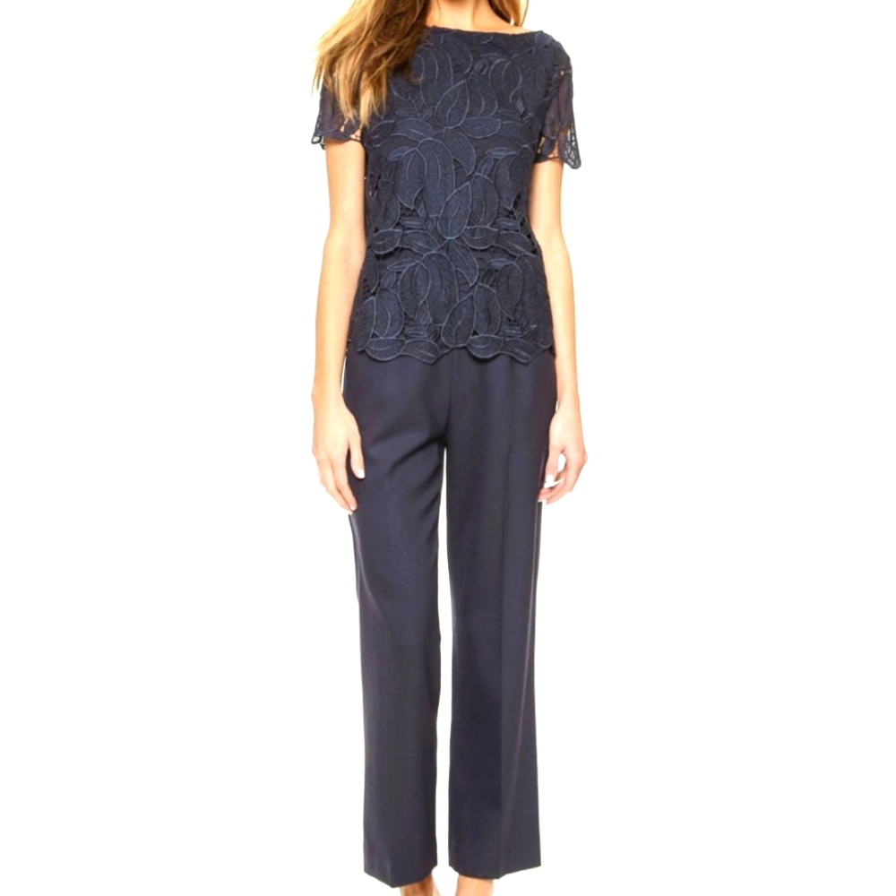 NWOT TORY BURCH Avalon Lace Navy Jumpsuit